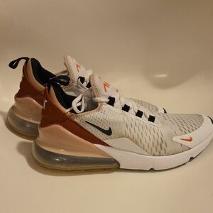 Nike Air Max 270 White and Tan Men's Shoes